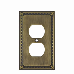 Plaque receptacle double - style traditionnel