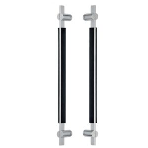 3/4" (19 mm) Diameter Ladder Back-to-Back (Convertible) Stainless Steel and Silicone Handle