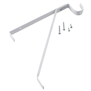 Shelf and Rod Support - White